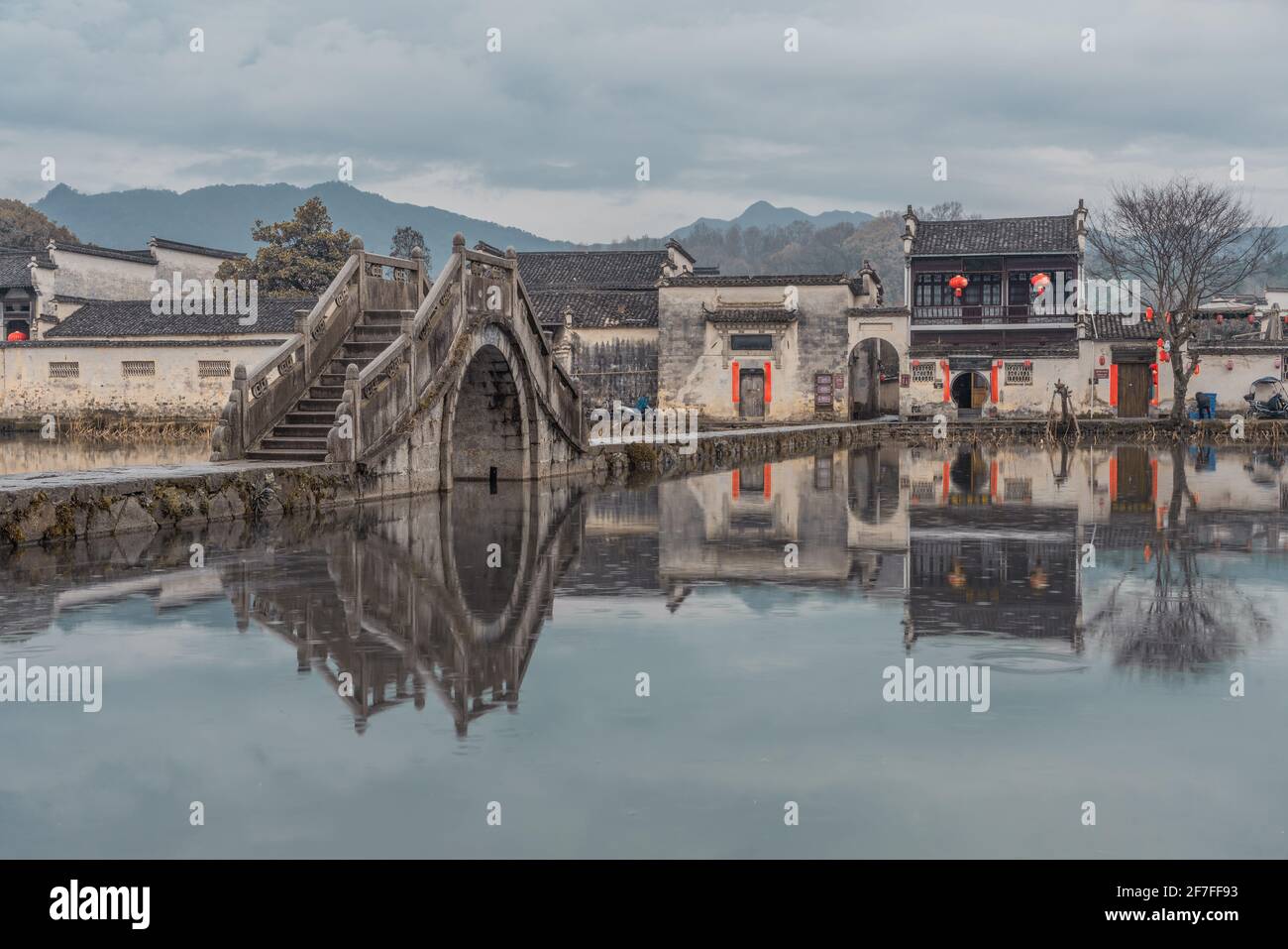 Hongcun Hongcun village, a historic ancient village in Anhui province, China ...
