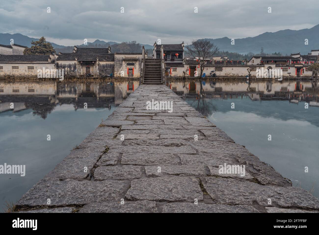 Hongcun Hongcun village, a historic ancient village in Anhui province, China ...