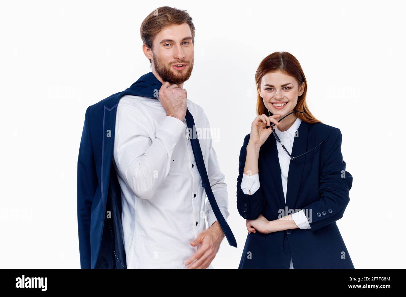 business man and woman in office manager suit professionals Stock Photo ...