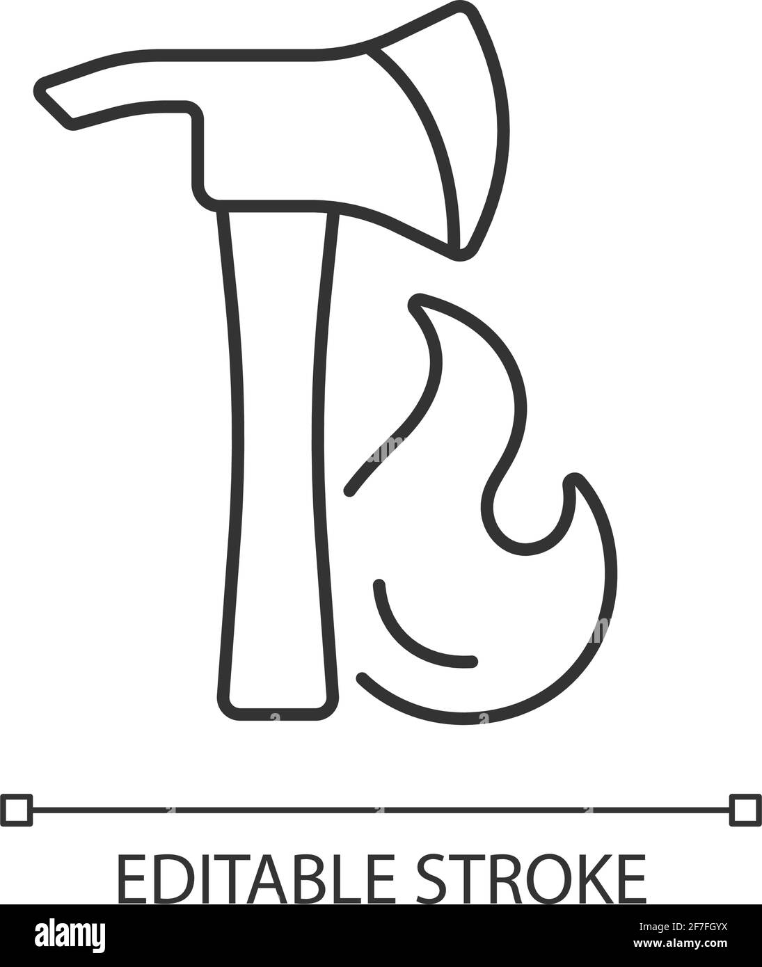 Pulaski axe linear icon Stock Vector Image & Art Alamy