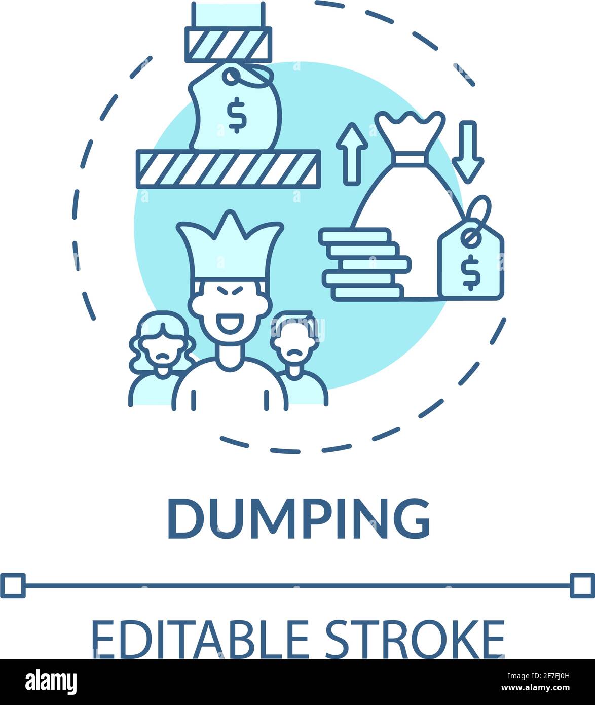 Dumping concept icon Stock Vector Image & Art Alamy