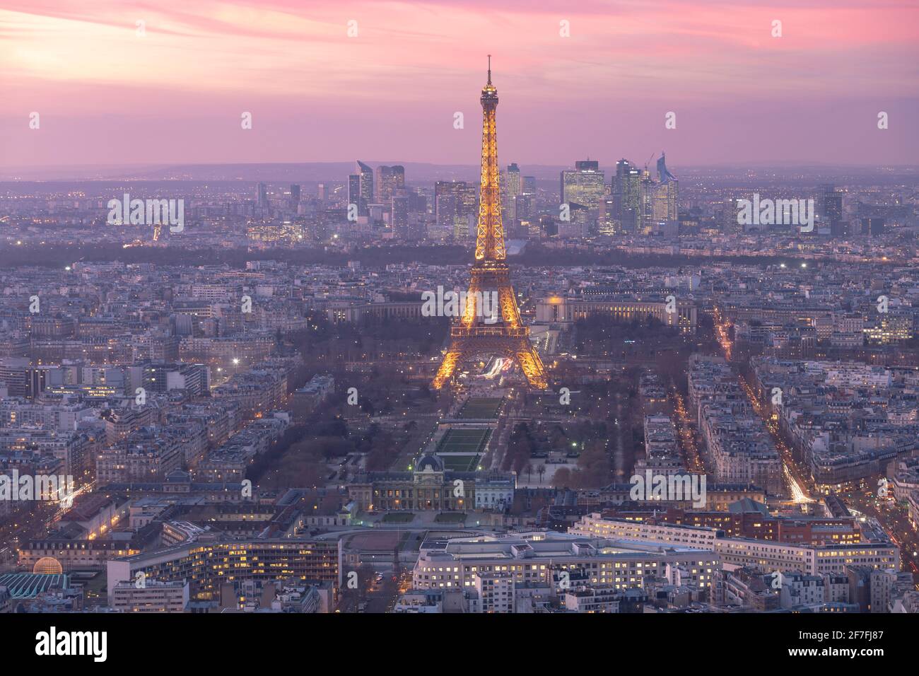 The Eiffel Tower, Paris, France, Europe Stock Photo