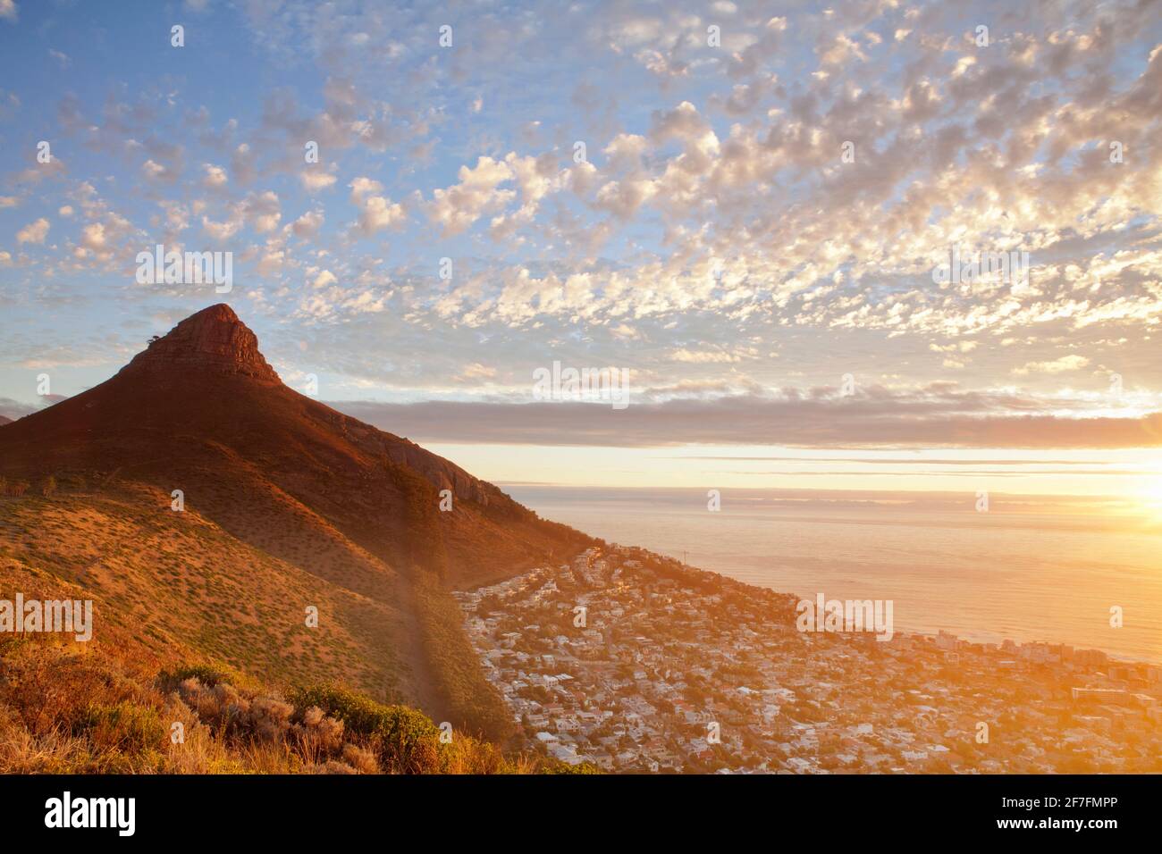 Signal Hill and Sea Point, Cape Town, South Africa, Africa Stock Photo