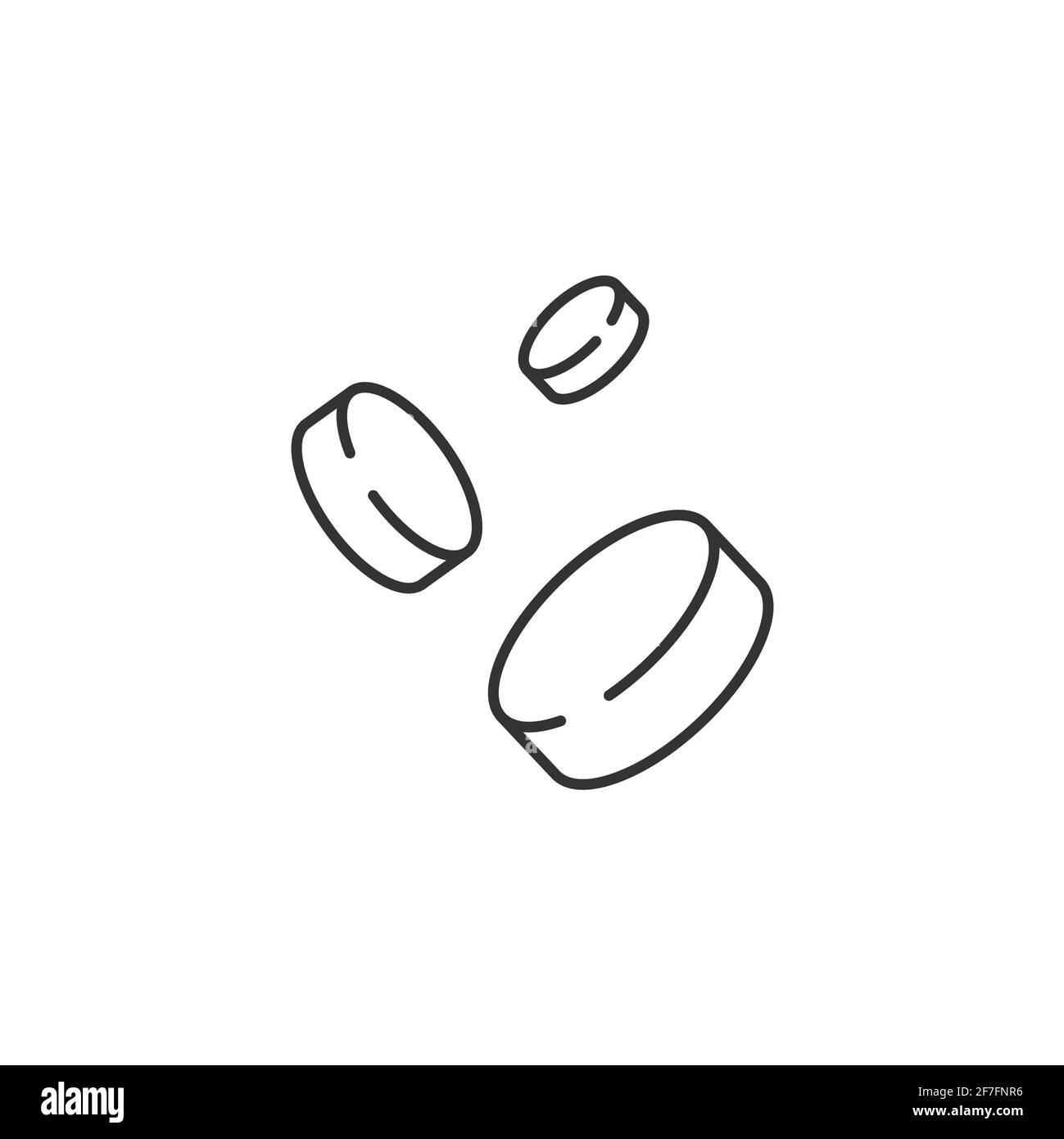 Coins Related Vector Line Icon Stock Vector Image & Art - Alamy