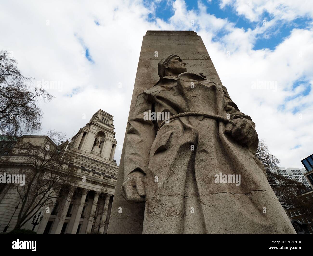 Merchant Navy Memorial, London Stock Photo