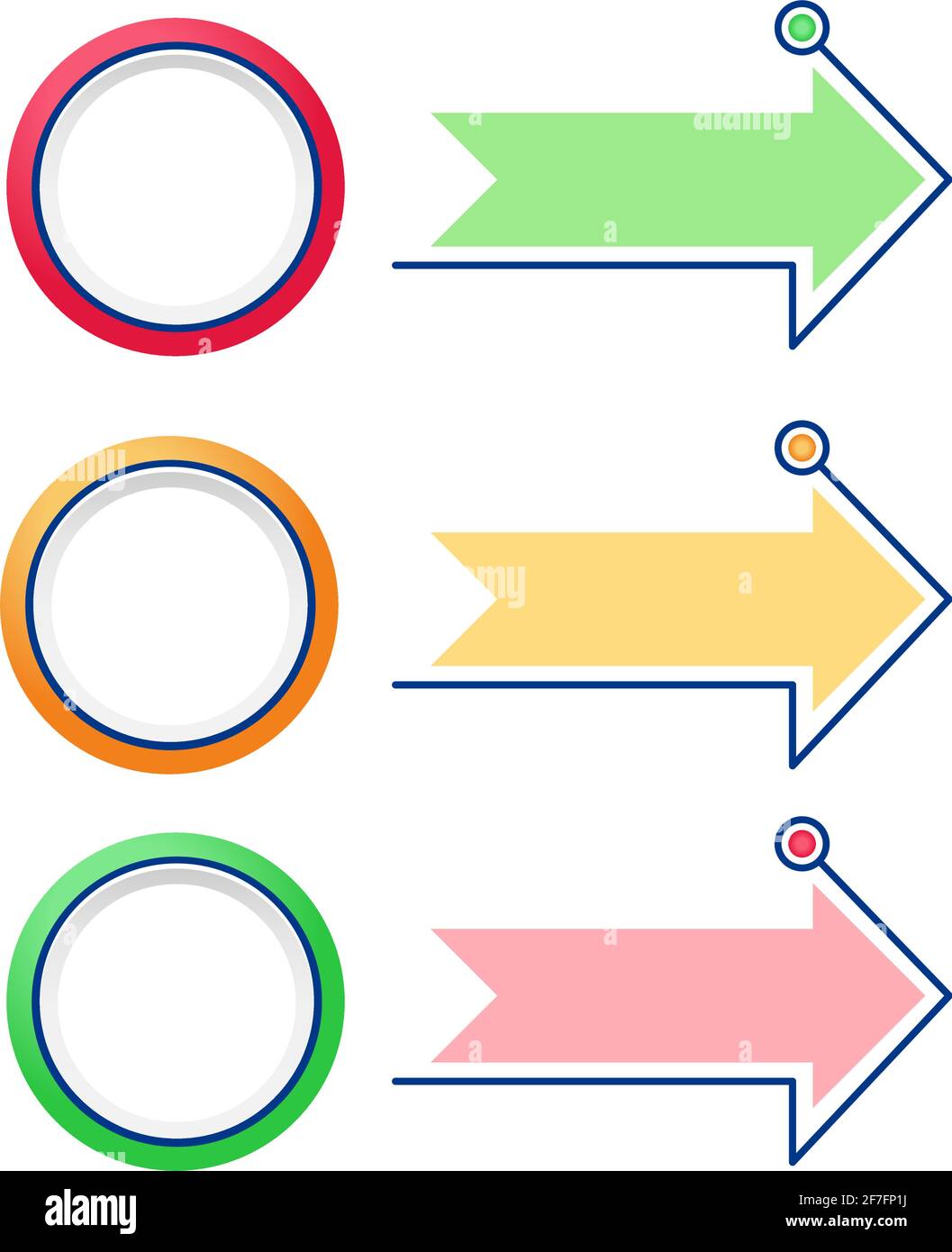 Colorful circles vector infographic elements set Stock Vector Image ...