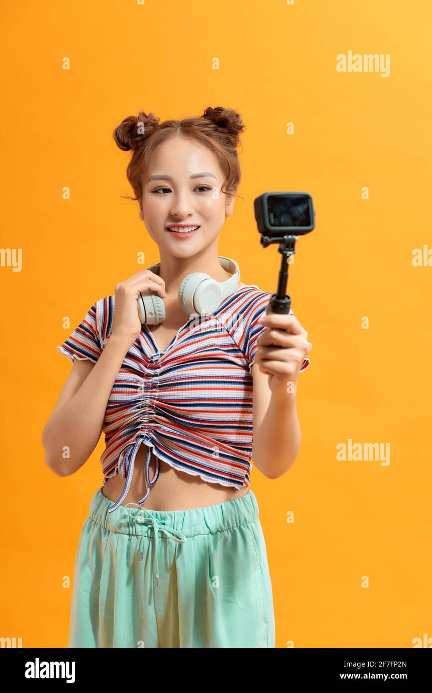 Action camera selfie hi-res stock photography and images - Alamy