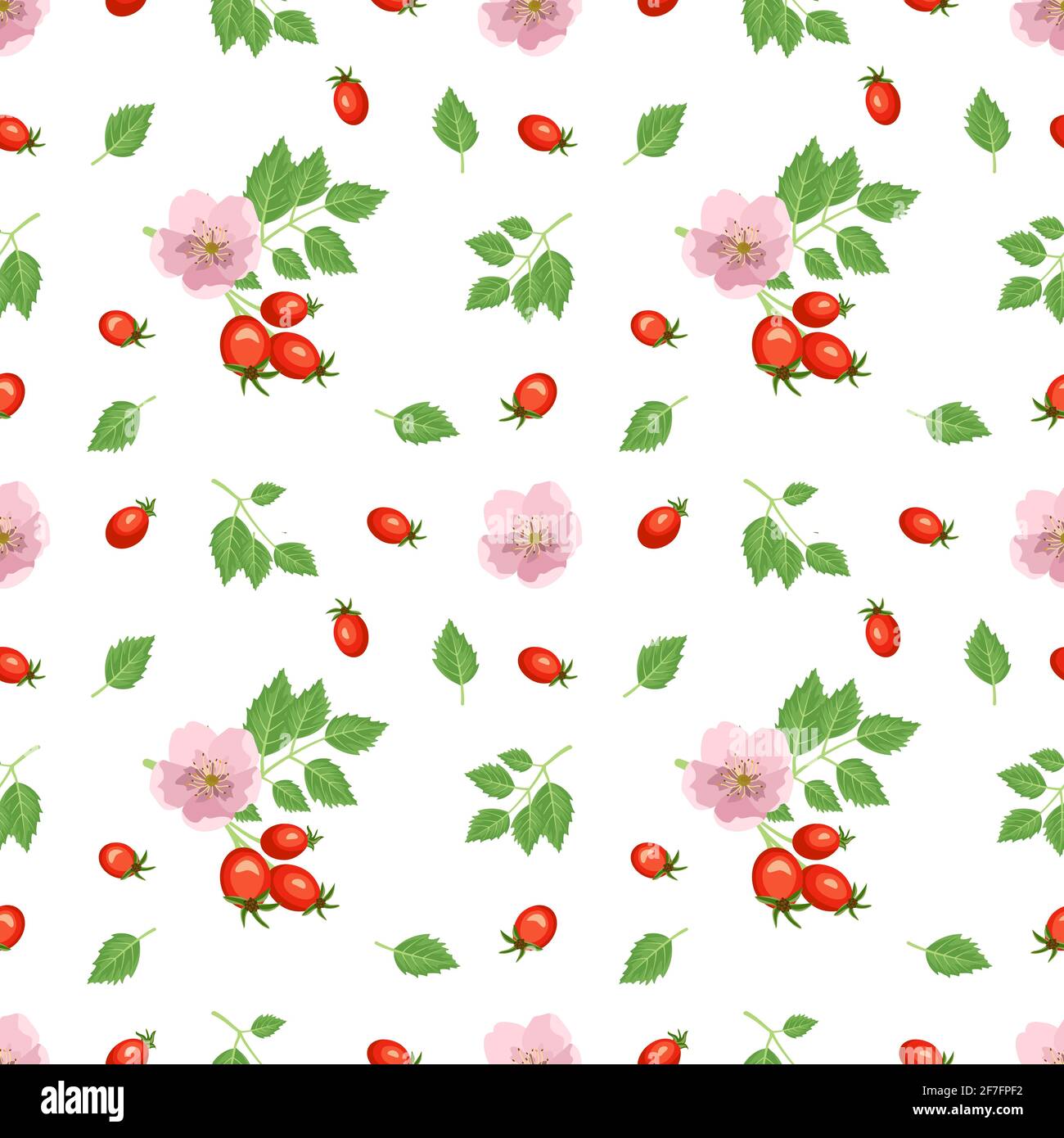 Rose Deep Red Flower Pattern Wrapping Paper