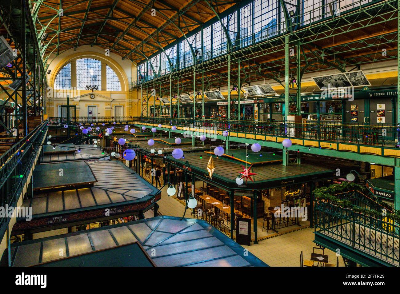 The culinary offer in the Hold Street Market extends over two levels. In contrast to the concept of the food courts, in which vendors share all the seating for their guests, in the Hold Street Market each restaurateur has his own seating area Stock Photo