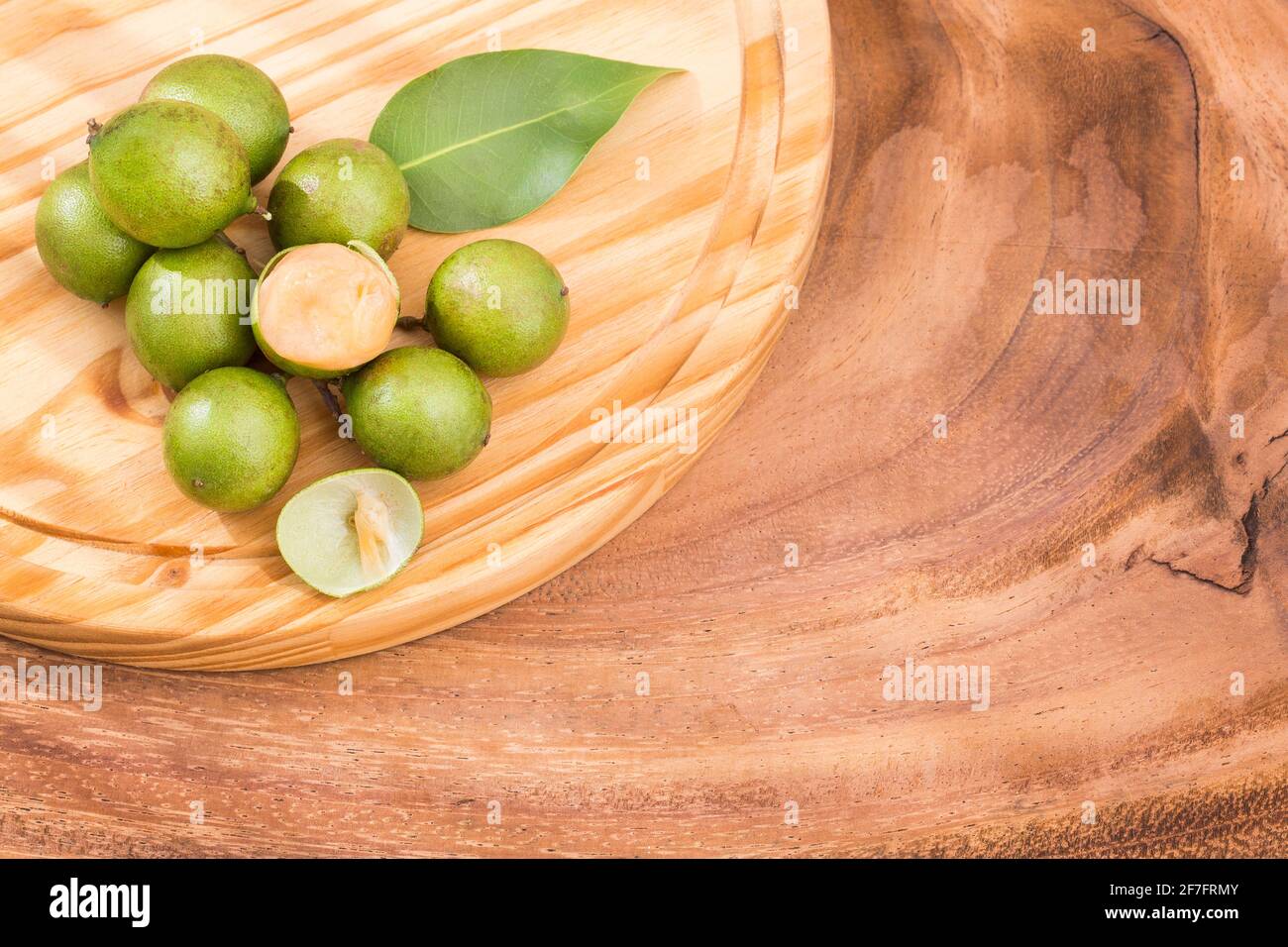 Fresh ripe peeled quenepa fruit Melicoccus bijugatus Stock Photo Alamy
