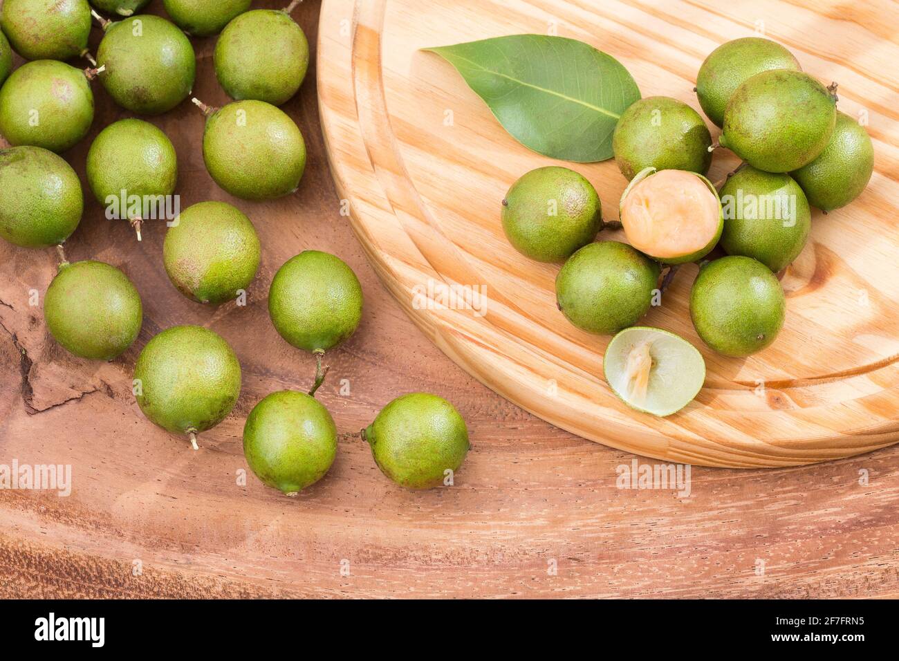 Delicious Tropical Fruit Mamoncillo - Melicoccus bijugatus Stock Photo