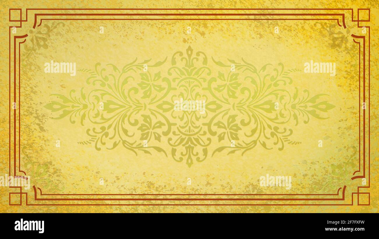 golden yellow floral background