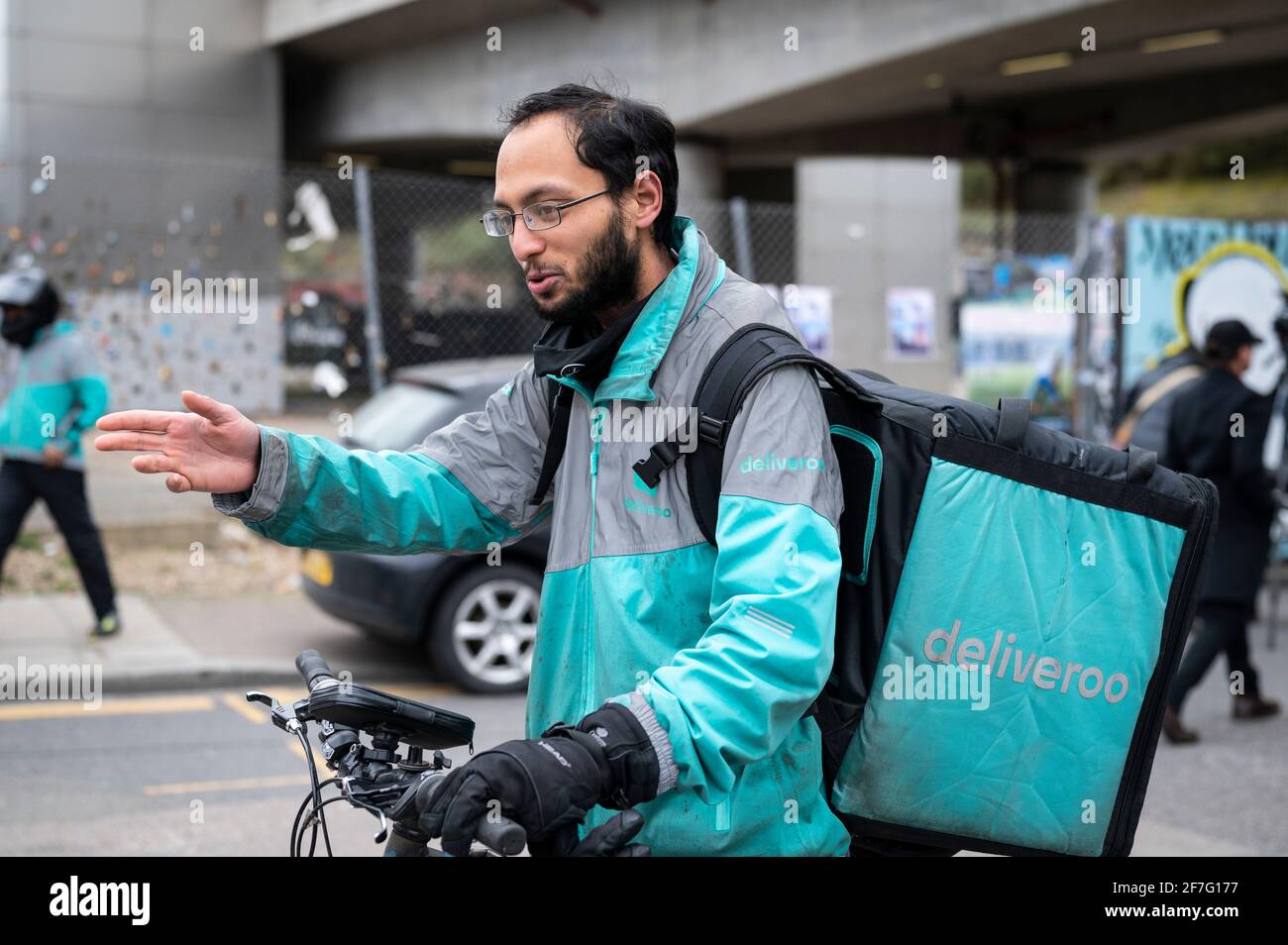 Deliveroo rider strike hi-res stock photography and images - Alamy
