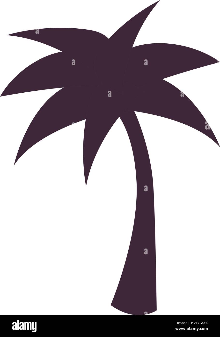 Isolated palm tree silhouette icon Stock Vector Image & Art - Alamy