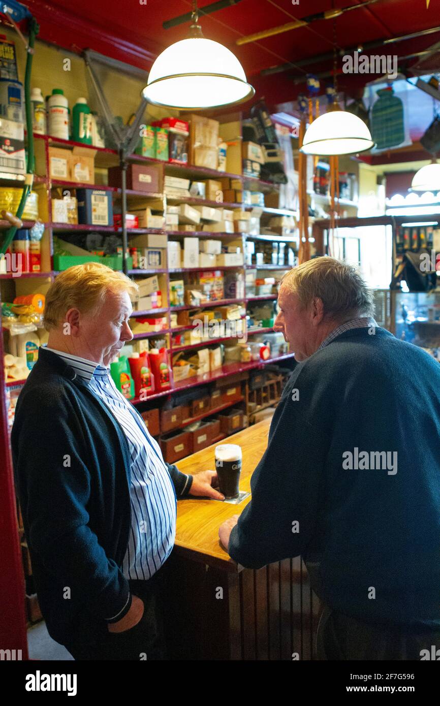 drinking in the general store Stock Photo