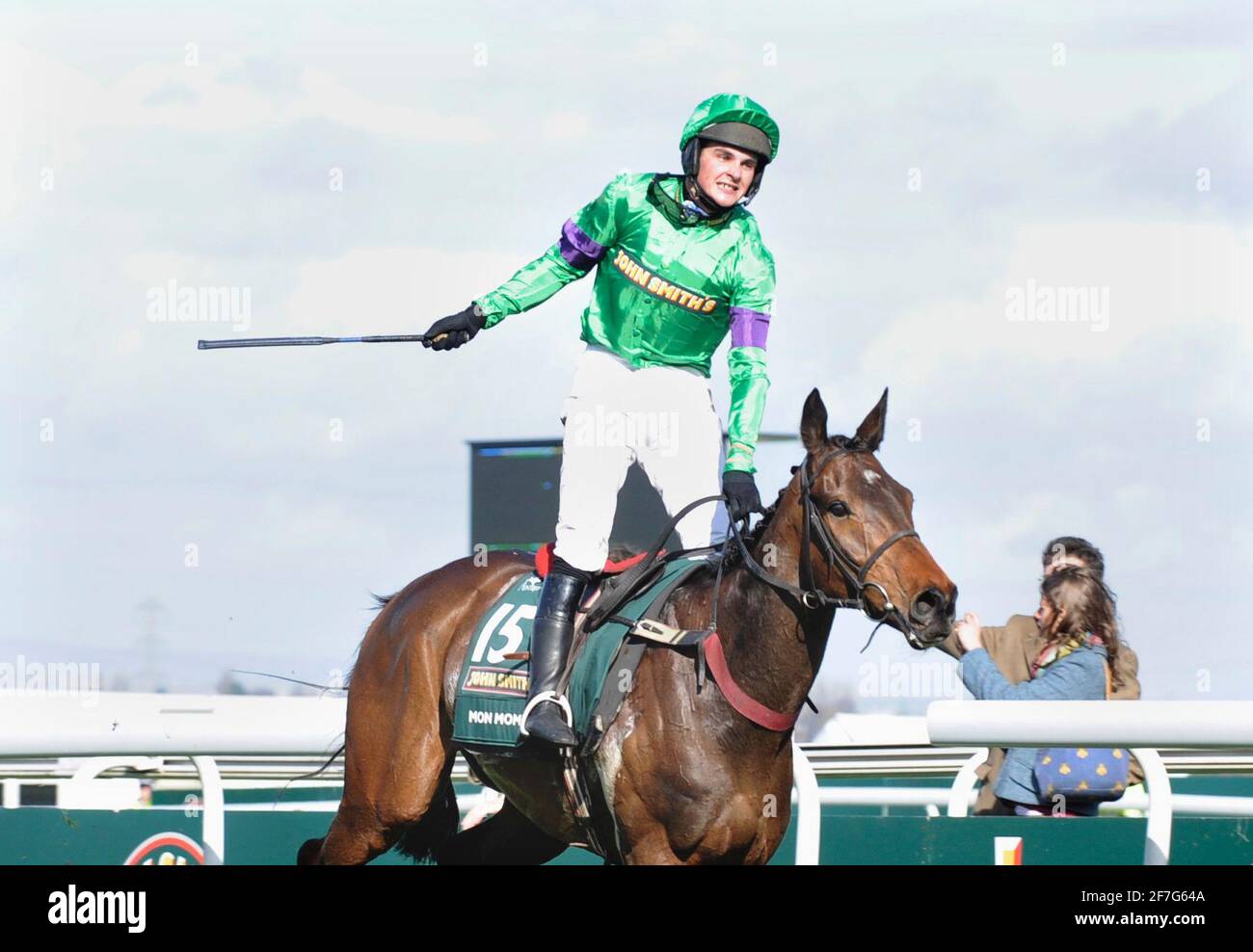 THE GRAND NATIONAL AINTREE 4/4/09. LIAM TREDWELL ON MON MOME WINS.  PICTURE DAVID ASHDOWN Stock Photo