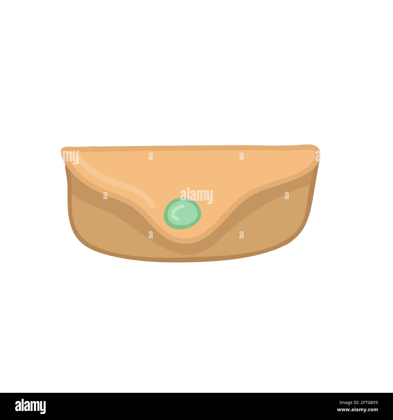Beige case for sunglasses hand drawn vector Stock Vector