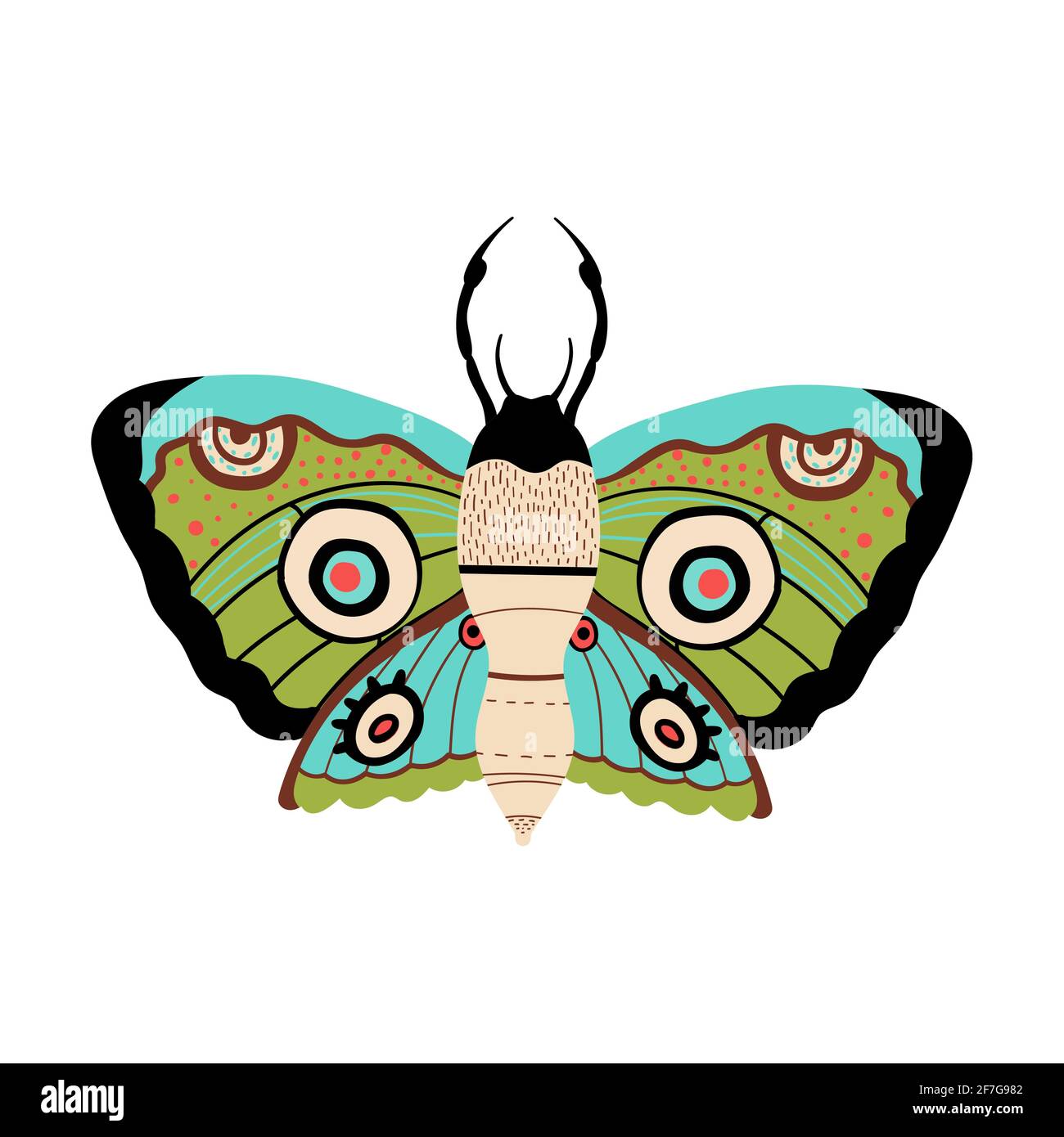 Butterfly abstract pattern on wing Insect vector Stock Vector Image ...