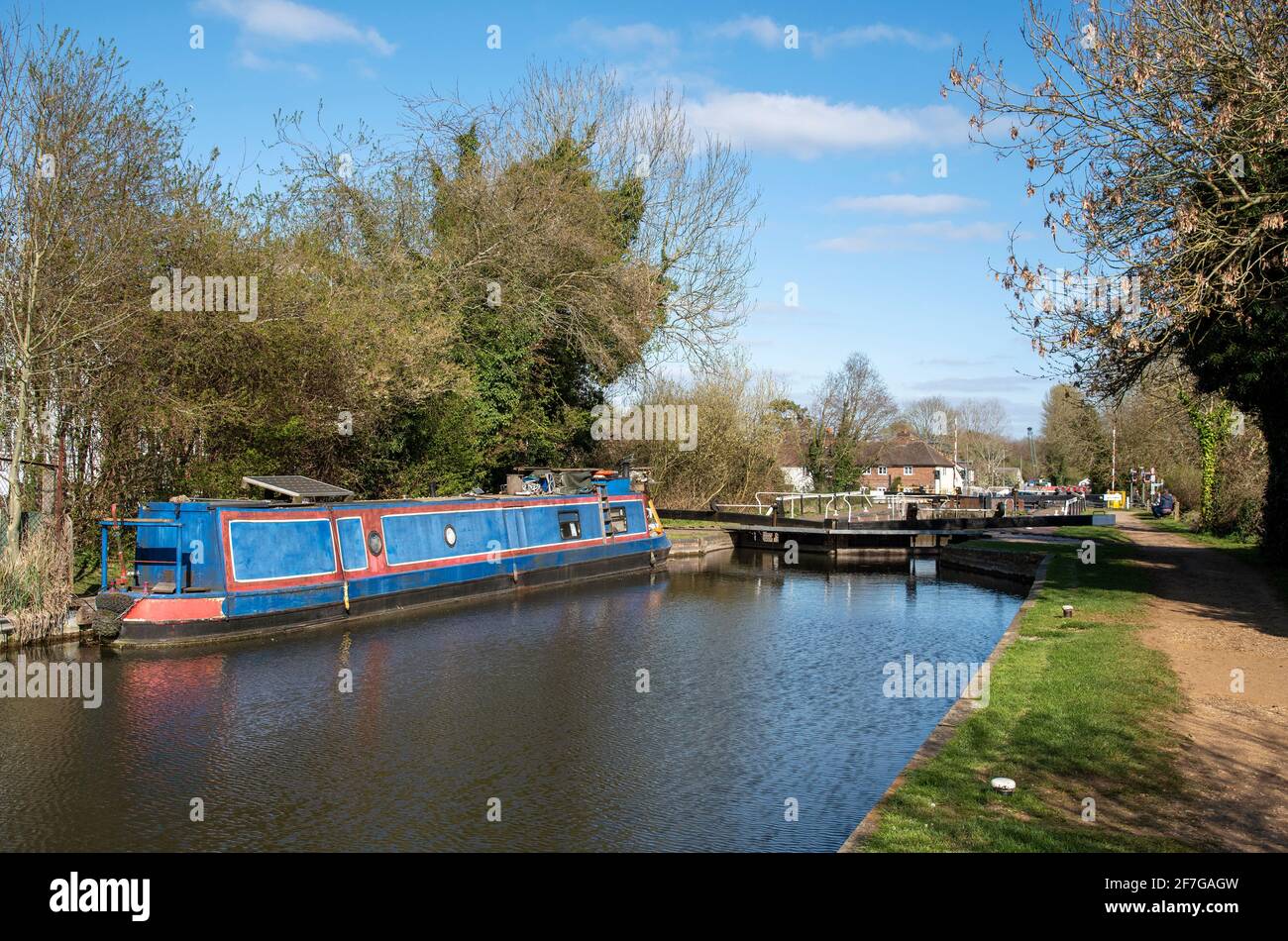 Kennet & Avon Canal, Aldermaston Wharf, Berkshire, England, UK. 2021. Stock Photo