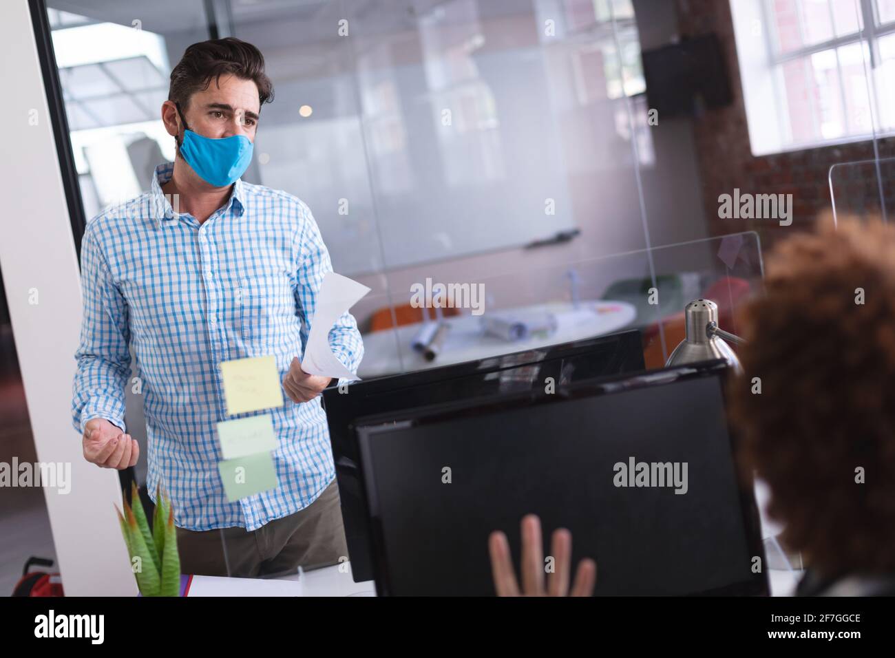 Discusting Mask Work discussion hi-res stock photography and images - Alamy