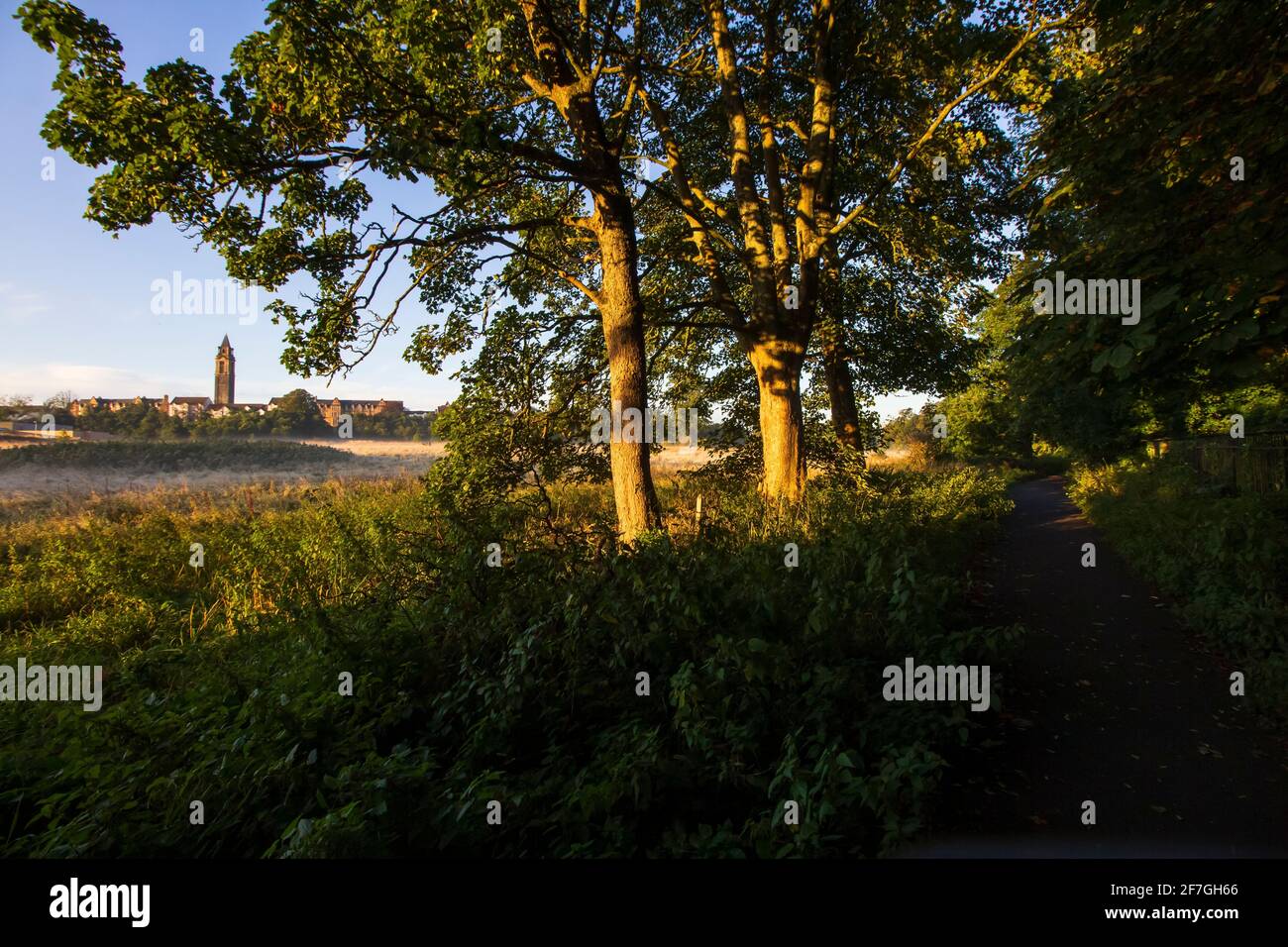 Sunrise in the city of Paisley Stock Photo - Alamy