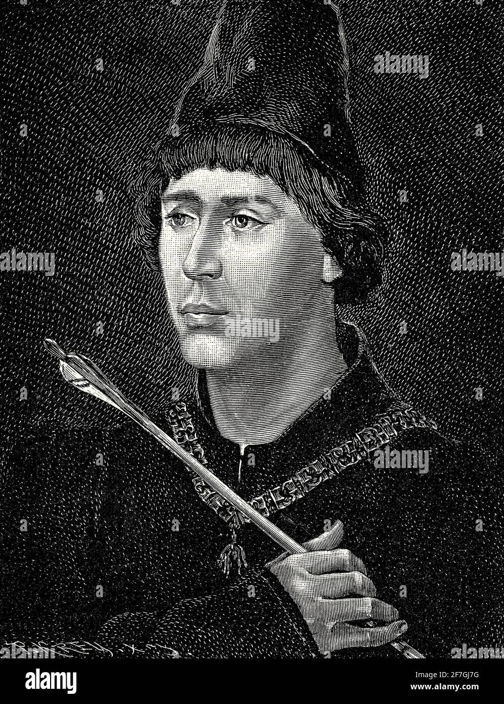 Charles the Bold, 1433 - 1477, the Duke of Burgundy from 1467 to 1477 Stock Photo