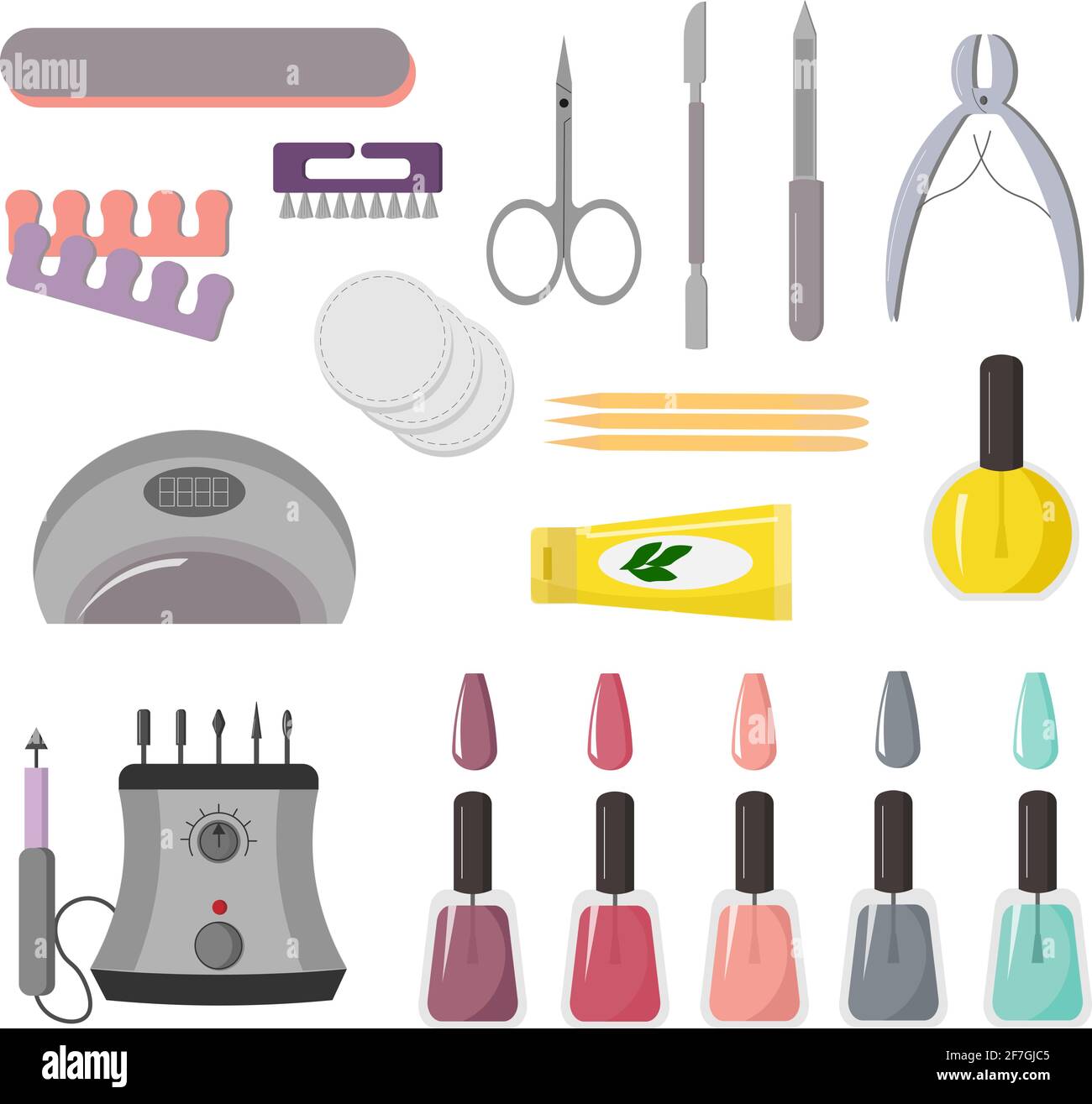 Tools for manicure set. Vector illustration Stock Vector Image & Art