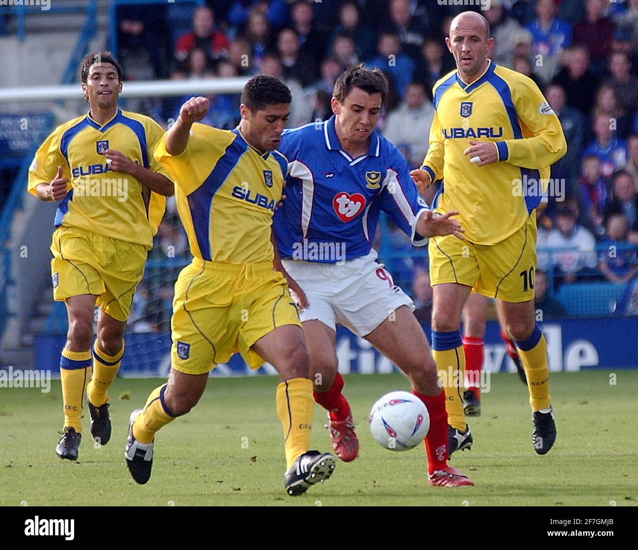 PORTSMOUTH V COVENTRY. SVETOSLAV TODOROV BATTLES WITH YOUSSEF SAFRI ...