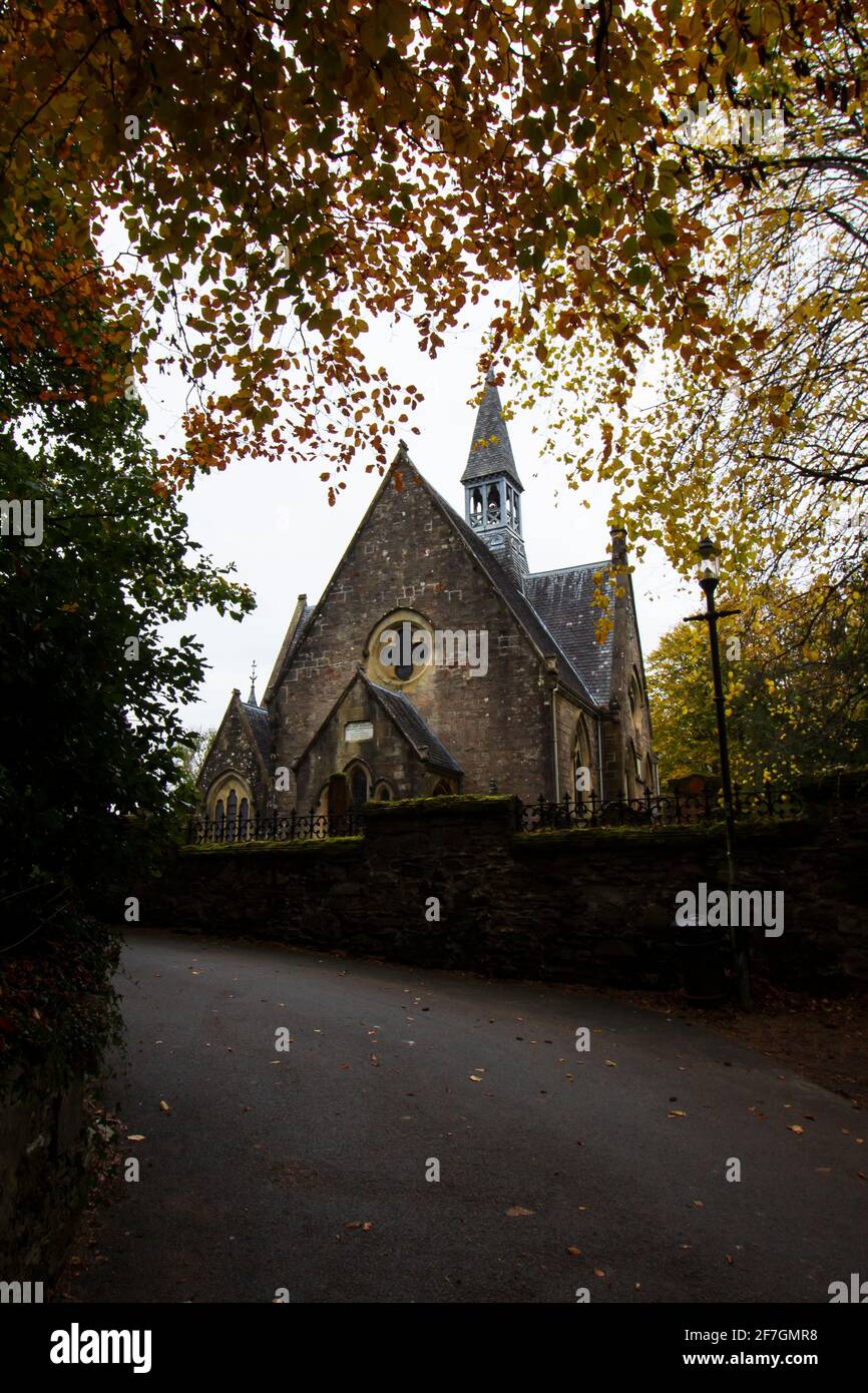 The old Kirk in Luss Stock Photo