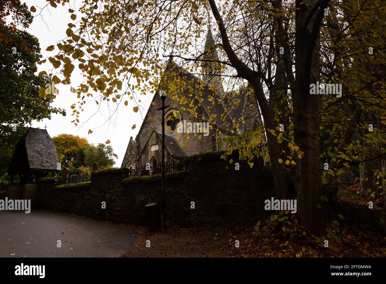 The old Kirk in Luss Stock Photo