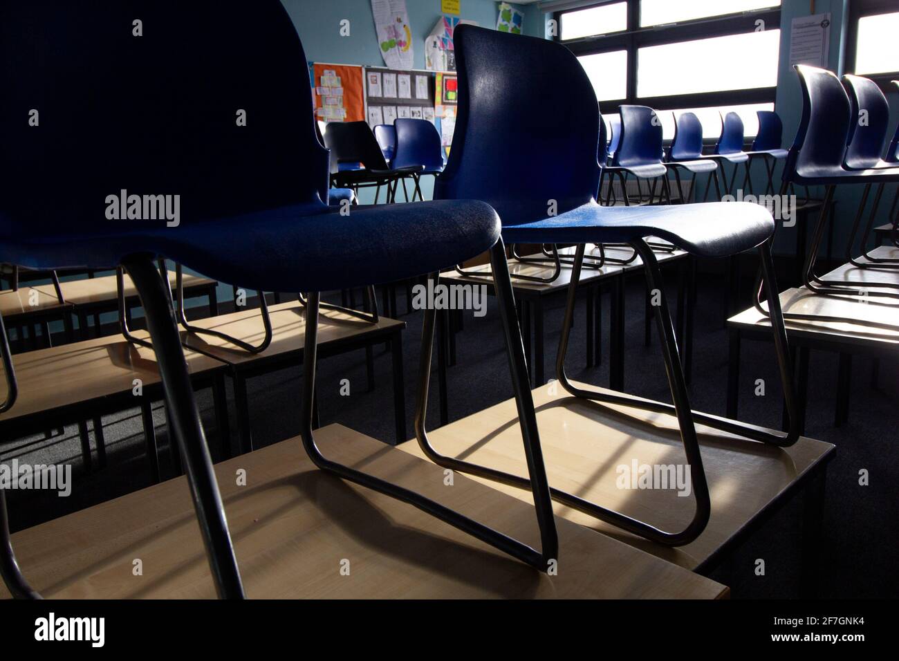 Empty Classrooms Stock Photo