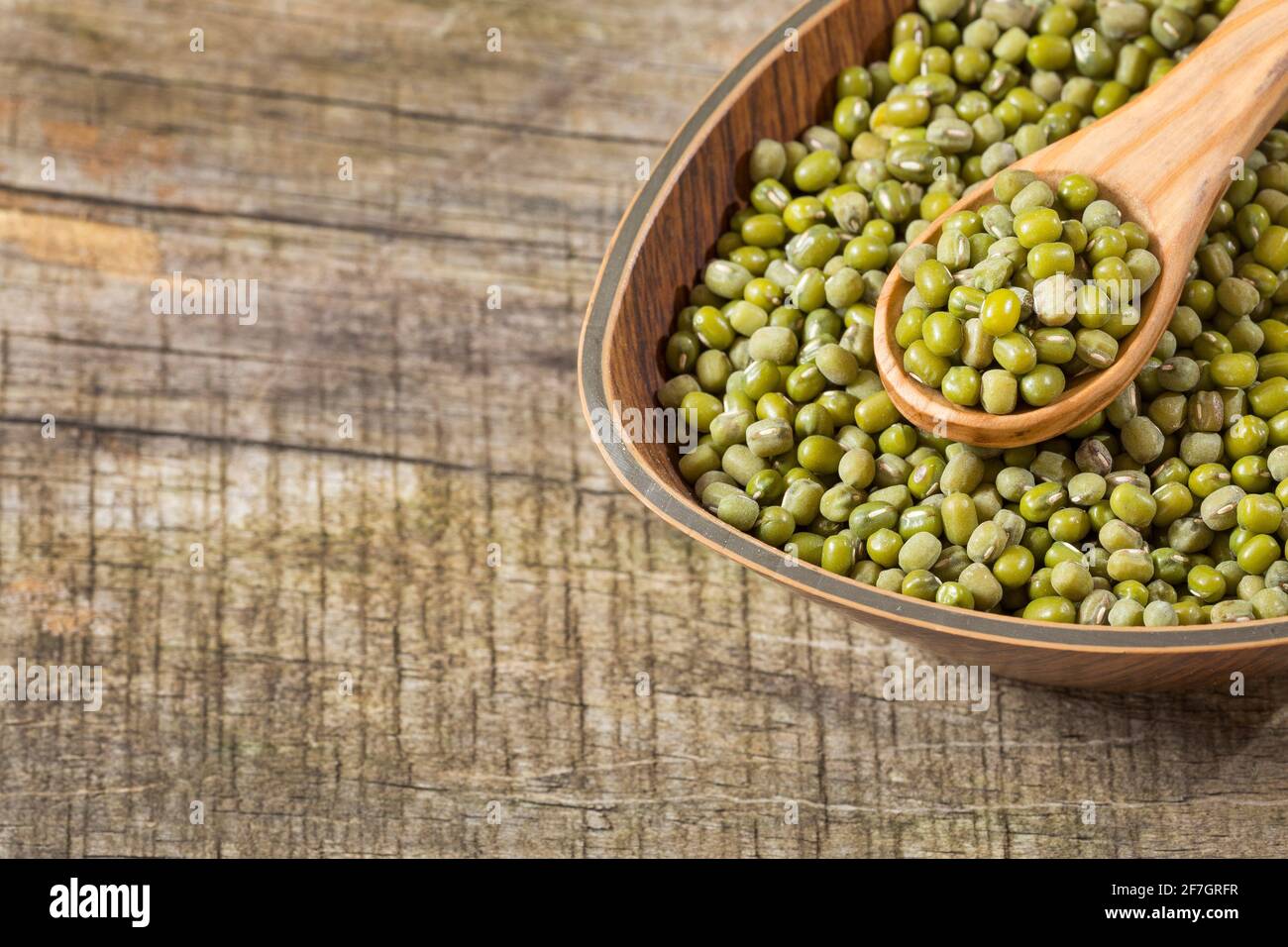 Raw mung beans - Vigna radiata Stock Photo