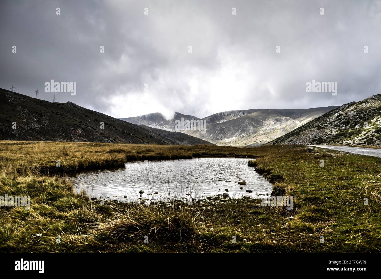 Plateau with mountain ponds Stock Photo - Alamy