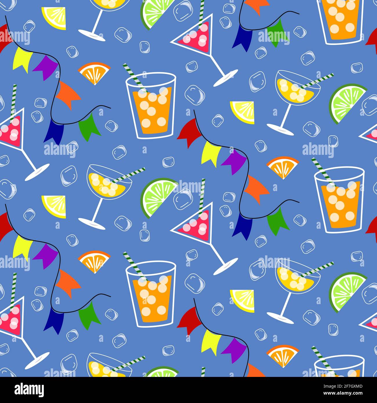 Illustration of the summer holiday atmosphere. Stock Vector