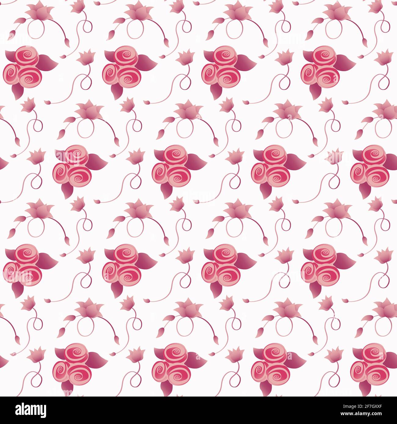 Cute small roses flower Stock Vector Images - Alamy