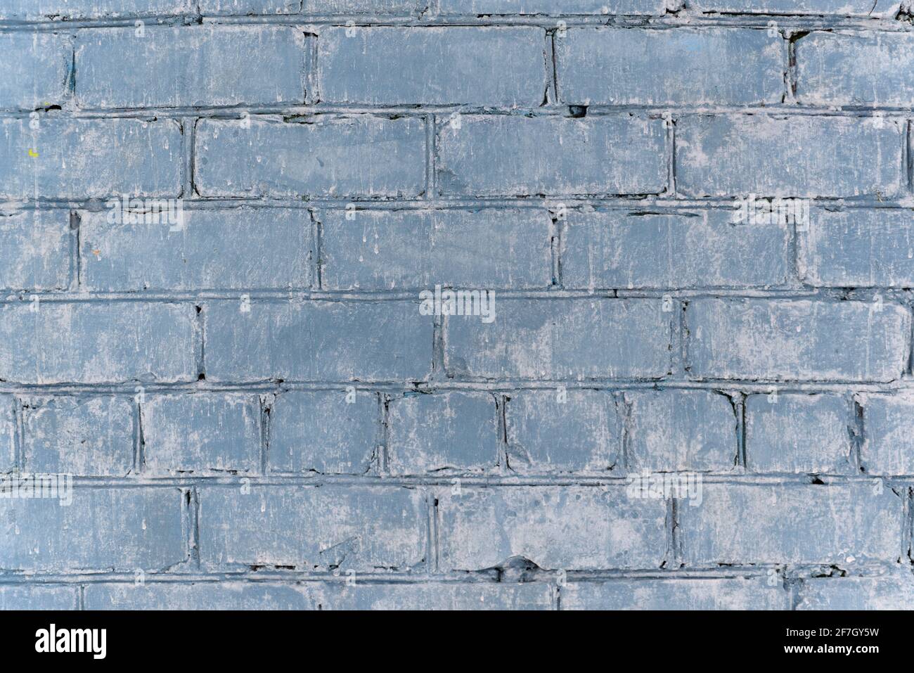 Blue brick wall for background Stock Photo