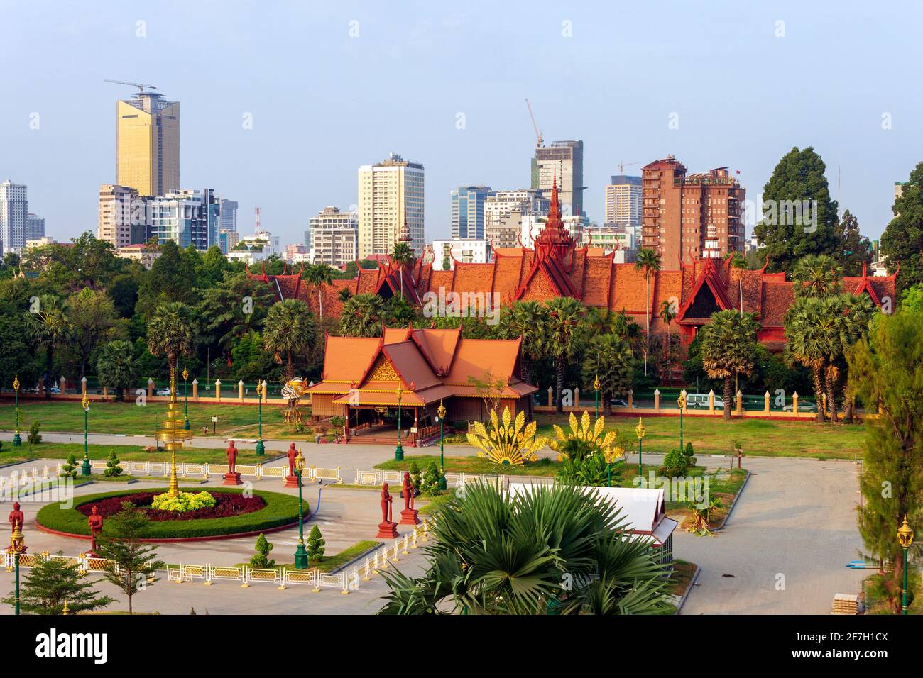 The National Museum of Cambodia is Cambodia's largest museum of cultural history and is the country's leading historical and archaeological museum. It Stock Photo