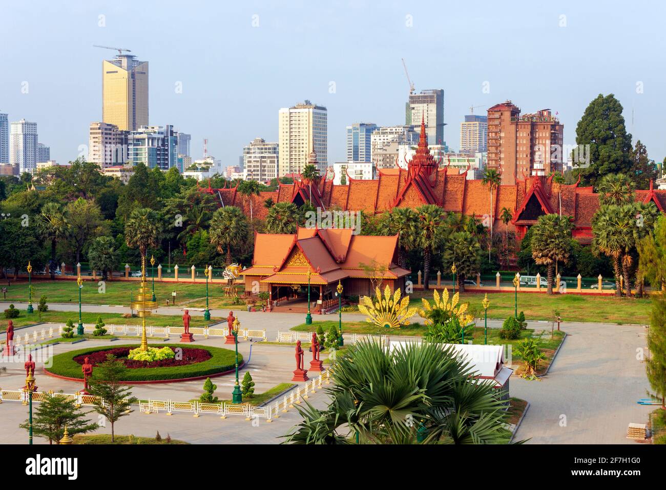 The National Museum of Cambodia is Cambodia's largest museum of cultural history and is the country's leading historical and archaeological museum. It Stock Photo