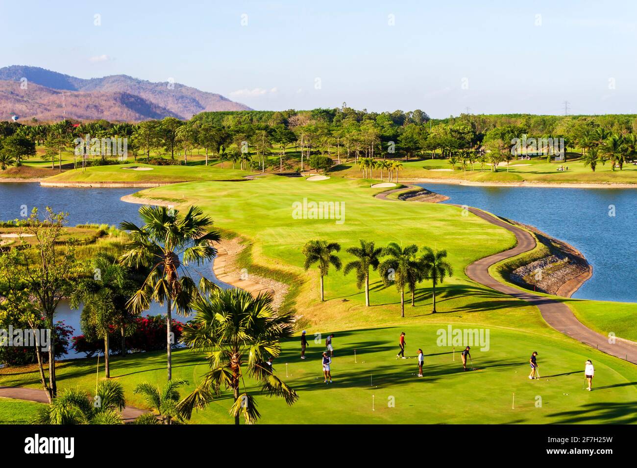 Sri Racha City, Chonburi, Thailand - February 13, 2020: View of the golf  course from the clubhouse at the Pattana Sport Club golf course located in  Ch Stock Photo - Alamy