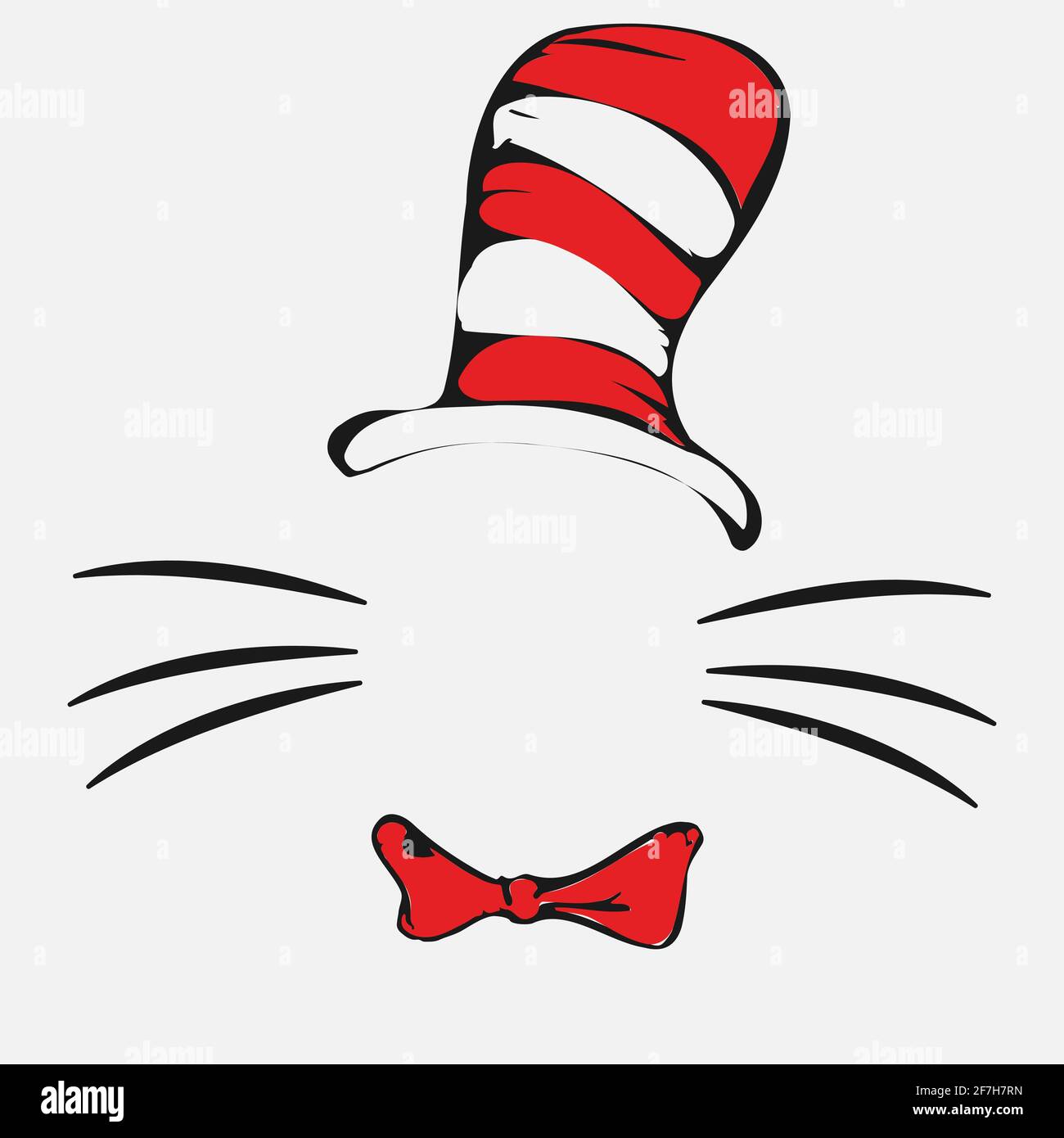 Dr Seuss cat in the hat. Hat, mustaches Stock Vector Image & Art Alamy