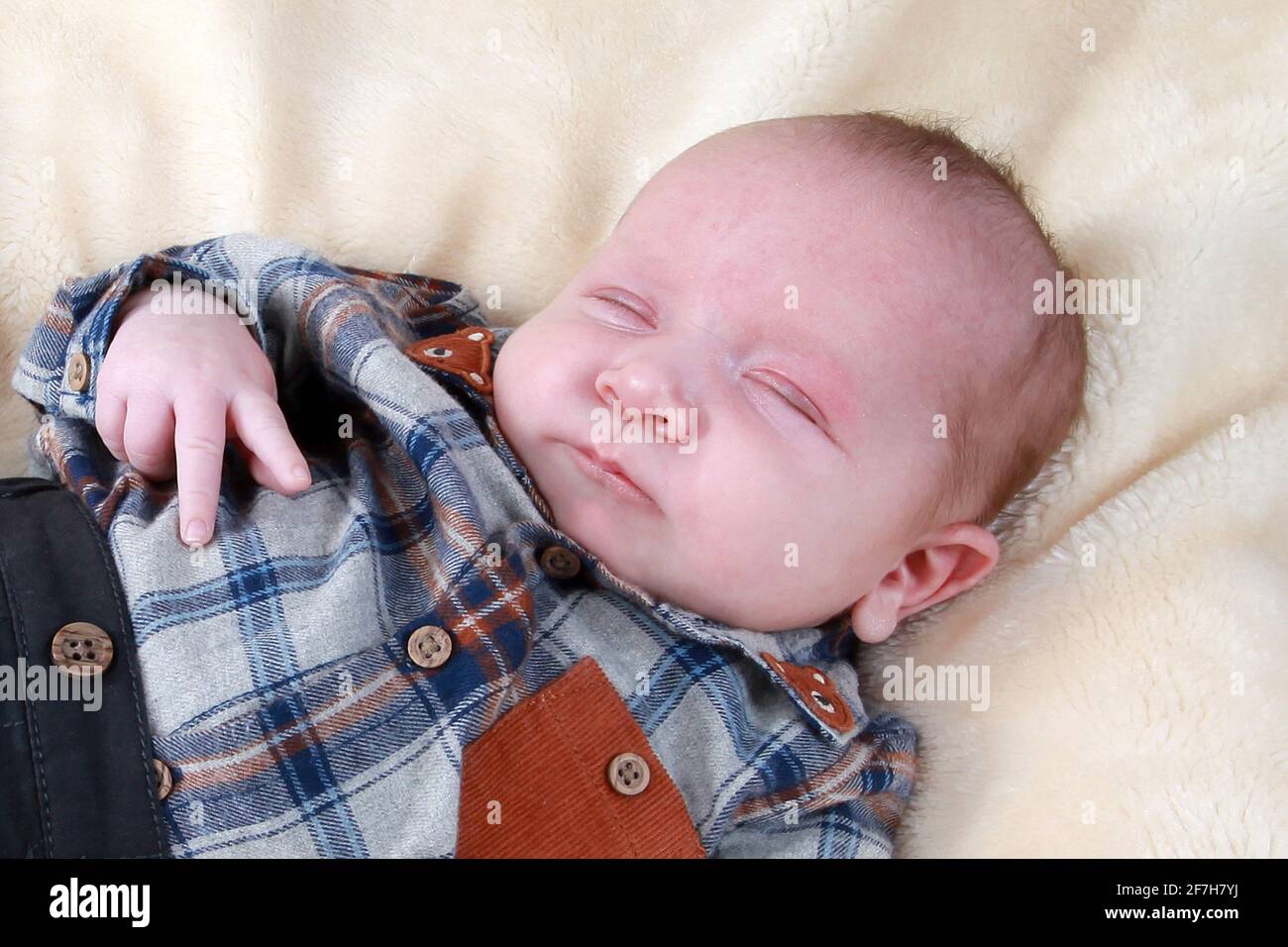 happy baby boy, new born baby boy Stock Photo