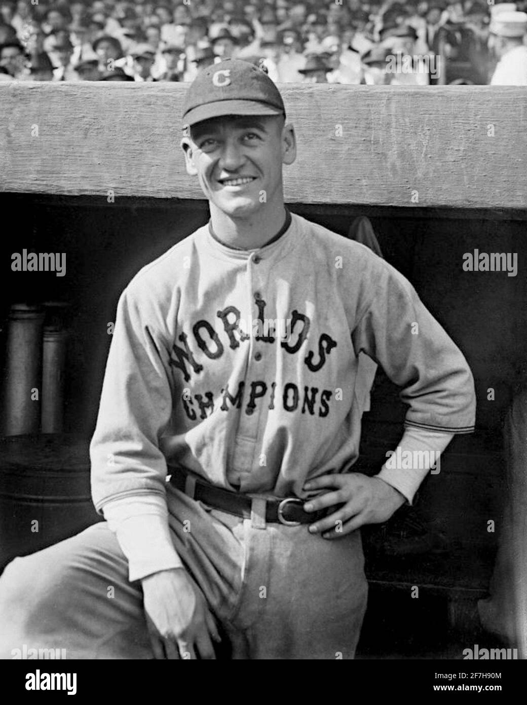 Joe Sewell Wearing A Uniform Celebrating The Cleveland Indians Winning Of  The 1920 World Series. History - Item # VAREVCHISL041EC124