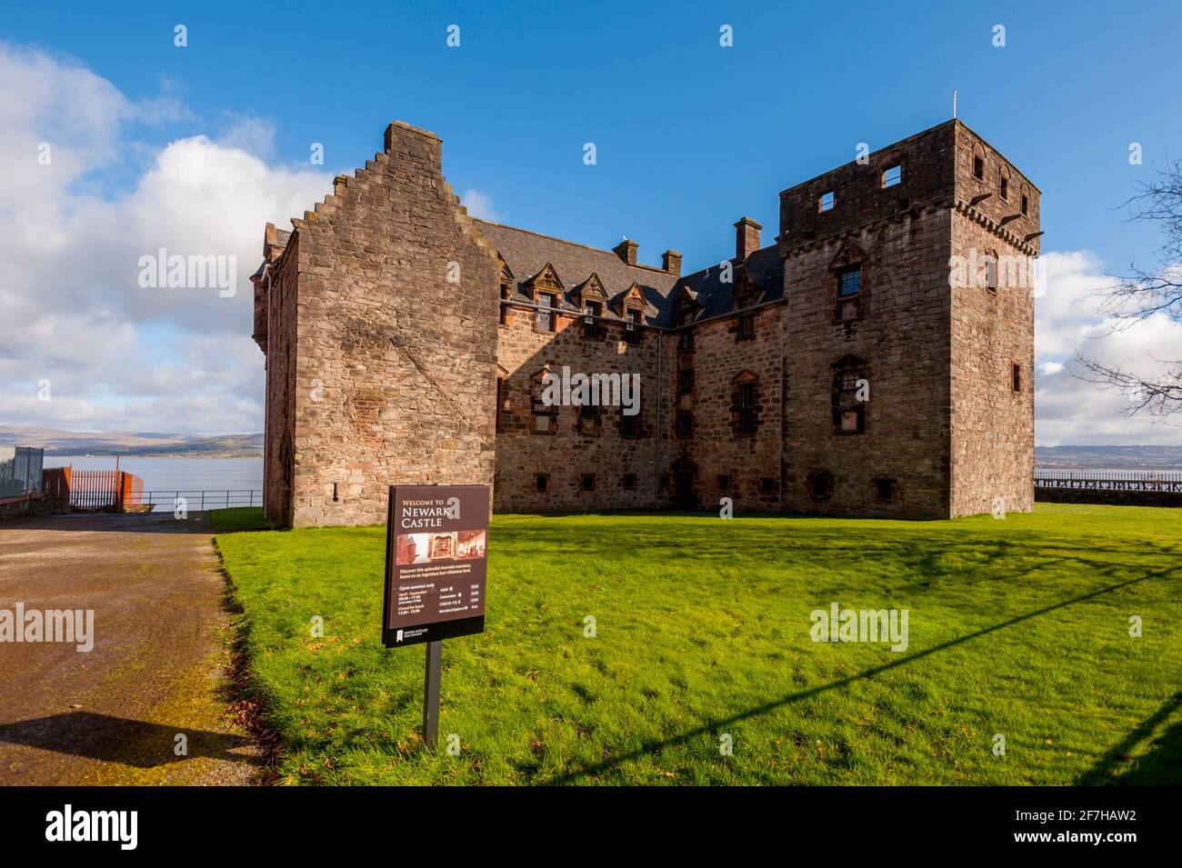 Newark castle, Port Glasgow Scotland Stock Photo