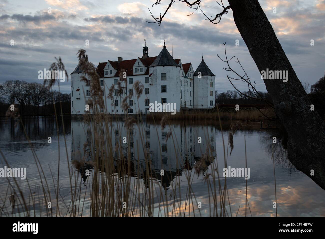 Schlossinsel Glücksburg Stock Photo
