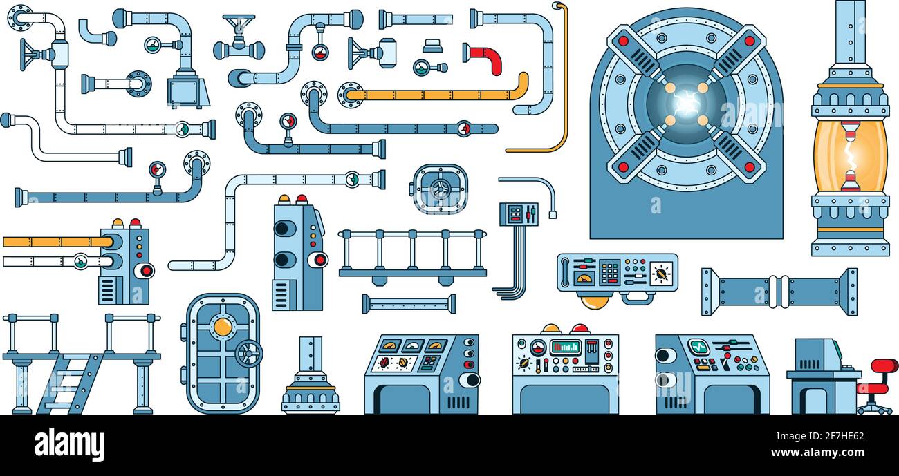 Parts of scientific laboratory equipment Stock Vector Image & Art Alamy