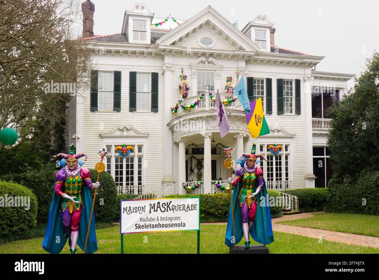 Pandemic Mardi Gras "float house." New Orleans, LA 2021 Stock Photo Alamy
