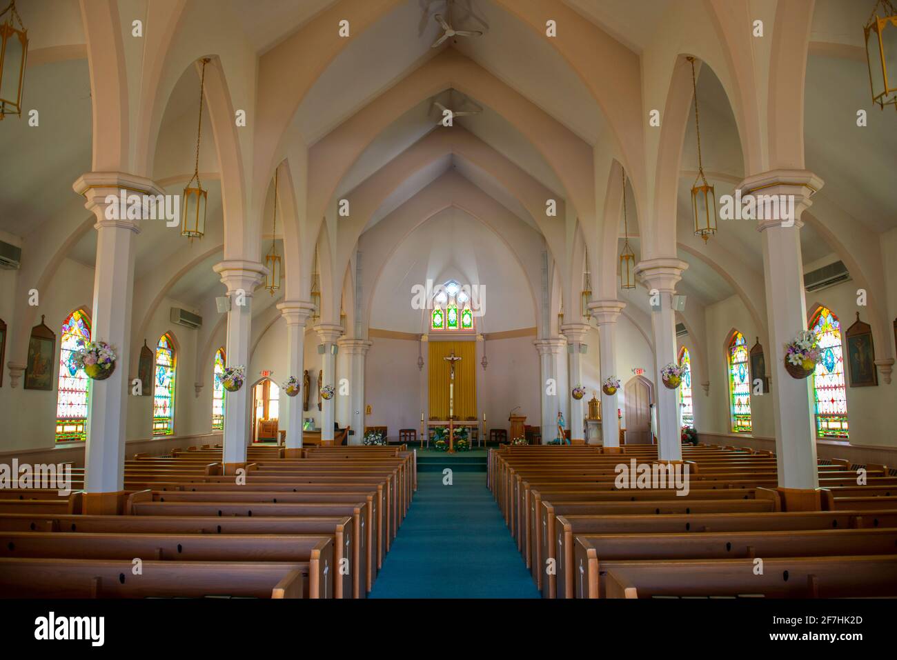 Interior of St. Joseph Parish Church on Village Street in Medway