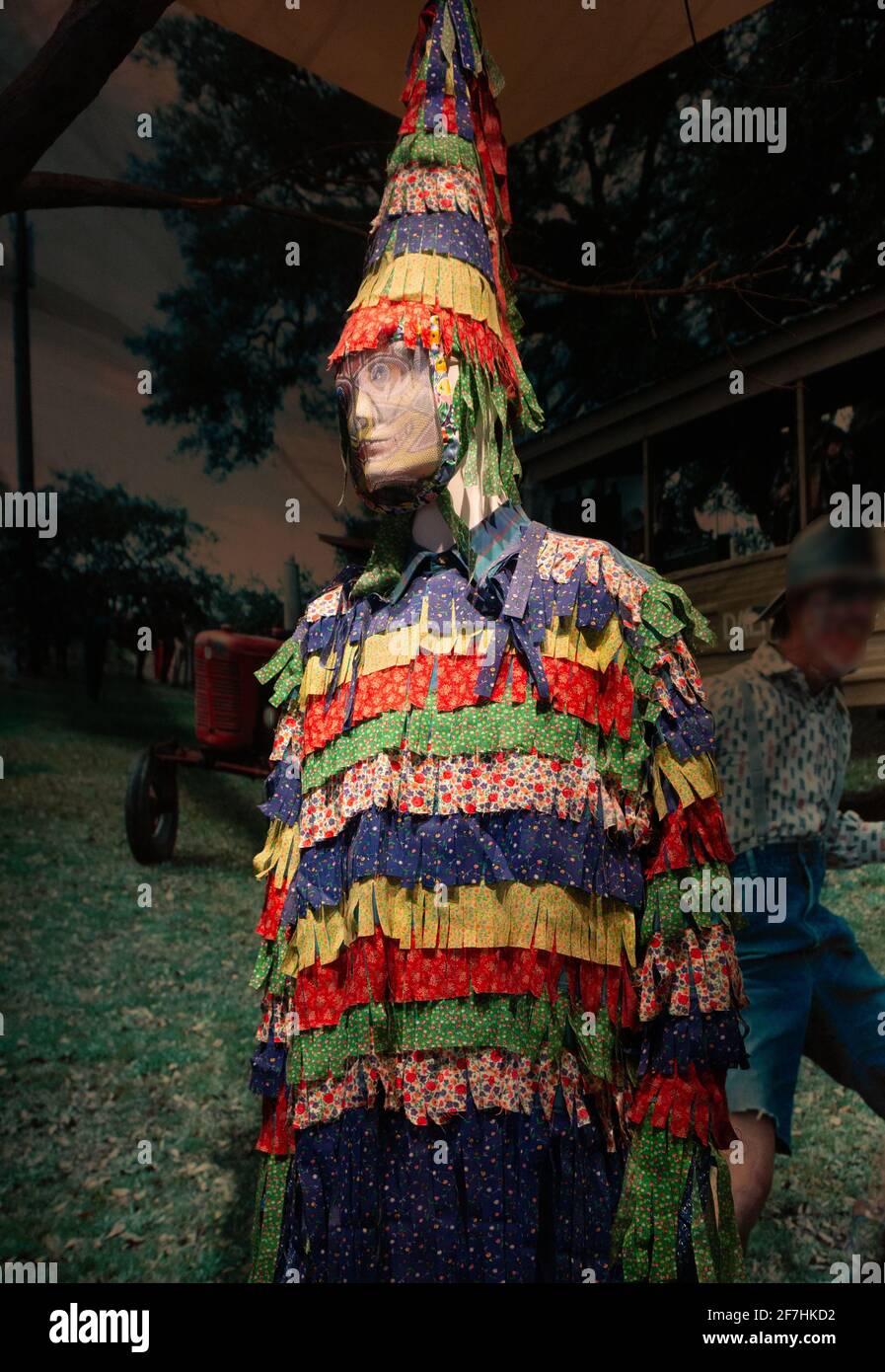 Example of a Cajun Mardi Gras costume, typically worn in rural northern  Louisiana communities Stock Photo - Alamy