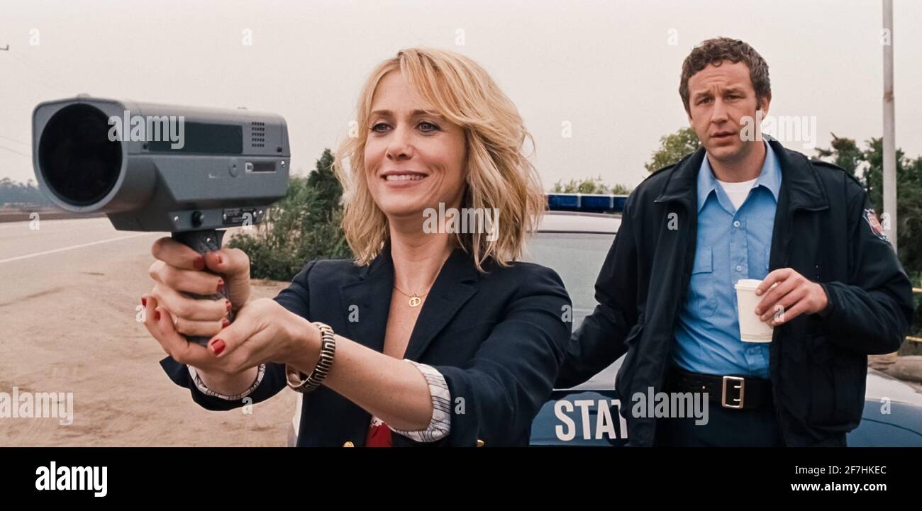 USA.Kristen Wiig and Chris O'Dowd in a scene from the (C)Universal Pictures  film: Bridesmaids (2011). Plot: Competition between the maid of honor and a  bridesmaid, over who is the bride's best friend,, image size:1300x721