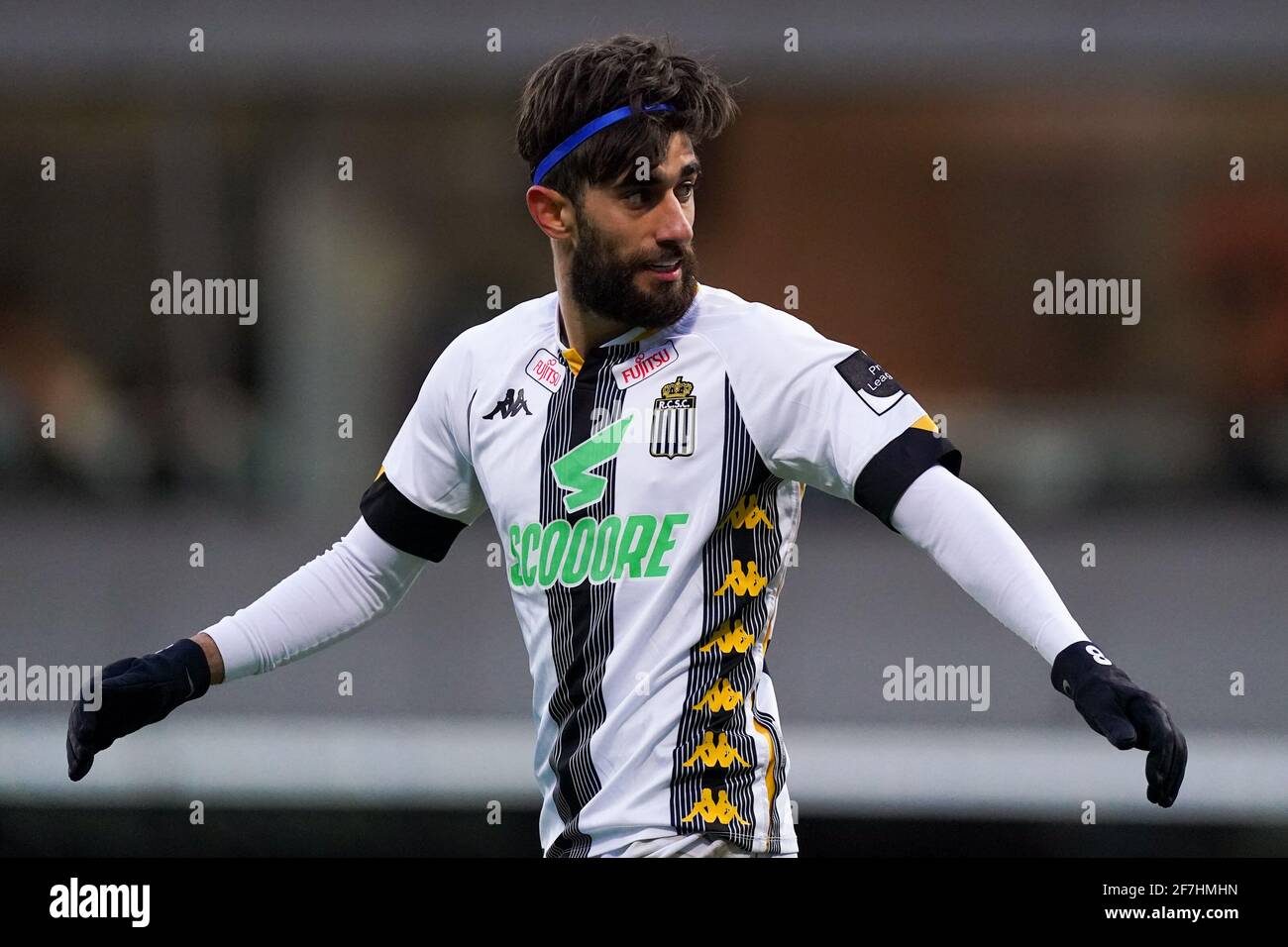 Antwerpen Belgium April 7 Ali Gholizadeh Of Sporting De Charleroi During The Jupiler Pro League Match Between Kfco Beerschot Wilrijk And Sporting Stock Photo Alamy